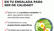 Ingredientes con proteínas para ensaladas