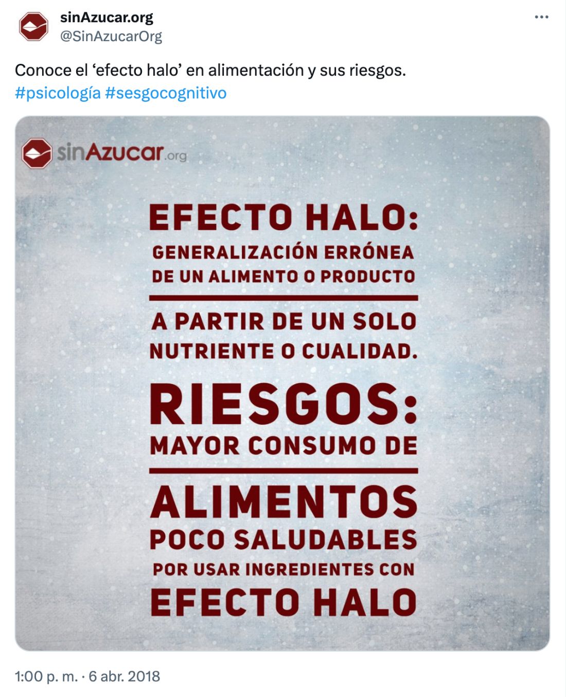 riesgos del efecto halo