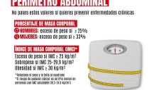 Índice de masa corporal y perímetro abdominal para conocer si hay exceso de peso