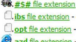 Img fileextensions listado
