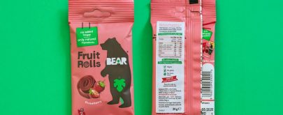 fruit rolls bear contenido de azúcar